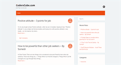 Desktop Screenshot of coderscube.com