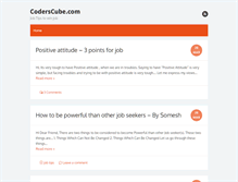 Tablet Screenshot of coderscube.com